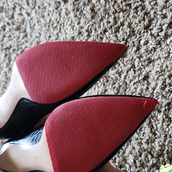 PRADA Embossed Croc leather heels 38.5 - Picture 9 of 10